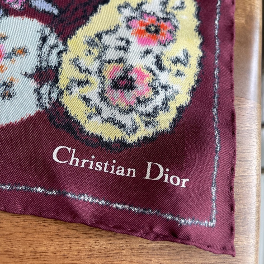 Christian Dior silk scarf